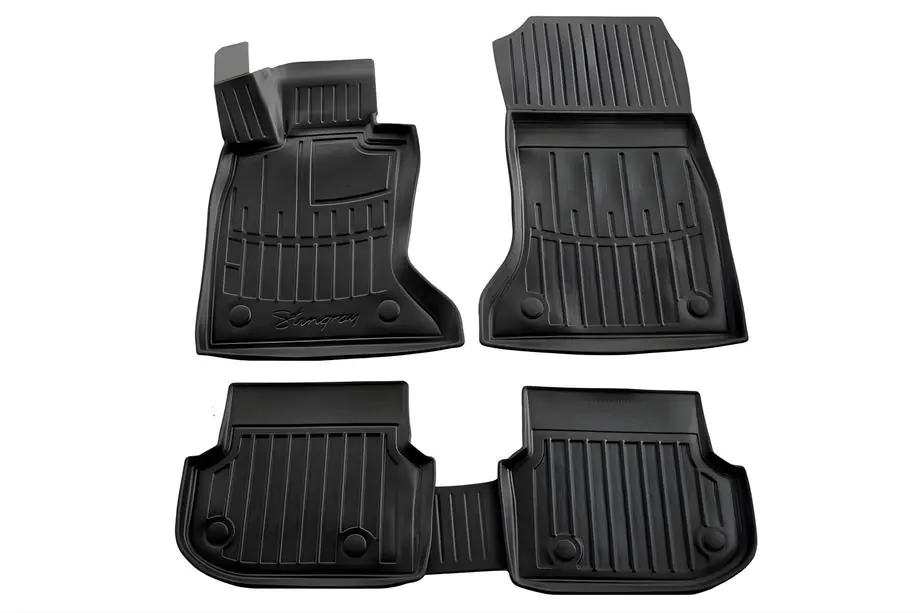 BMW 5 Series F10/F11 2010–2016 Stingray 3D Rubber Floor Mats (2010-2013, 5 pcs, Polyurethane) Image