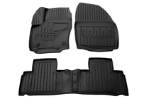 Ford S-Max 2007-2014 Rubber Floor Mats Stingray 3D (2011-2014, 4 pcs, Polyurethane, Clip FC2) photo 1
