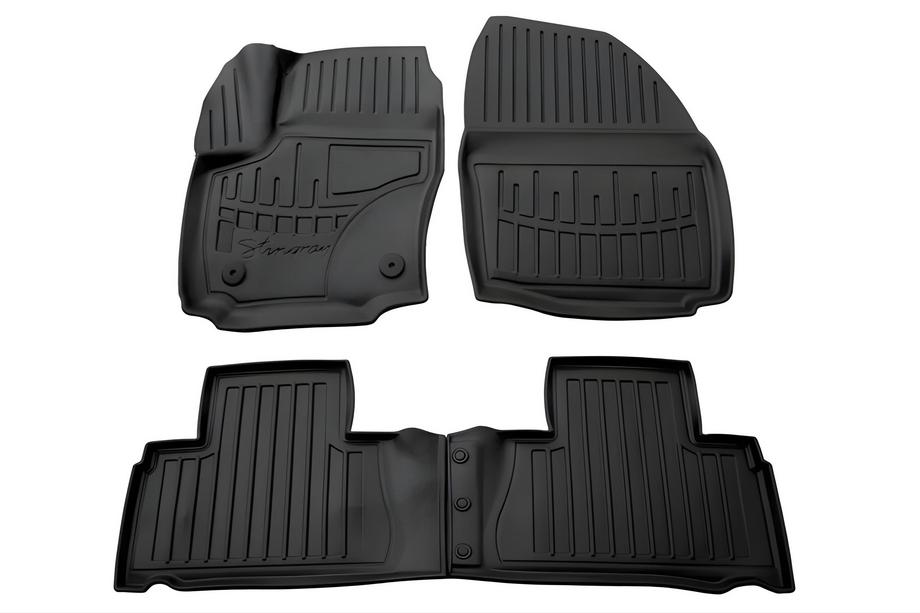 Ford Galaxy 2007-2015 Rubber Floor Mats Stingray 3D (2011-2014, 4 pcs, Polyurethane, Clip FC2) Image