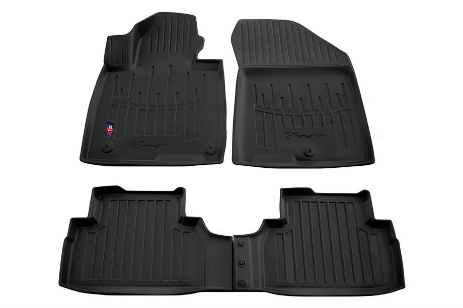 Hyundai Santa Fe 4 2018-2023 Stingray 3D Rubber Floor Mats (2018-2020, 4 pcs, Polyurethane) Image