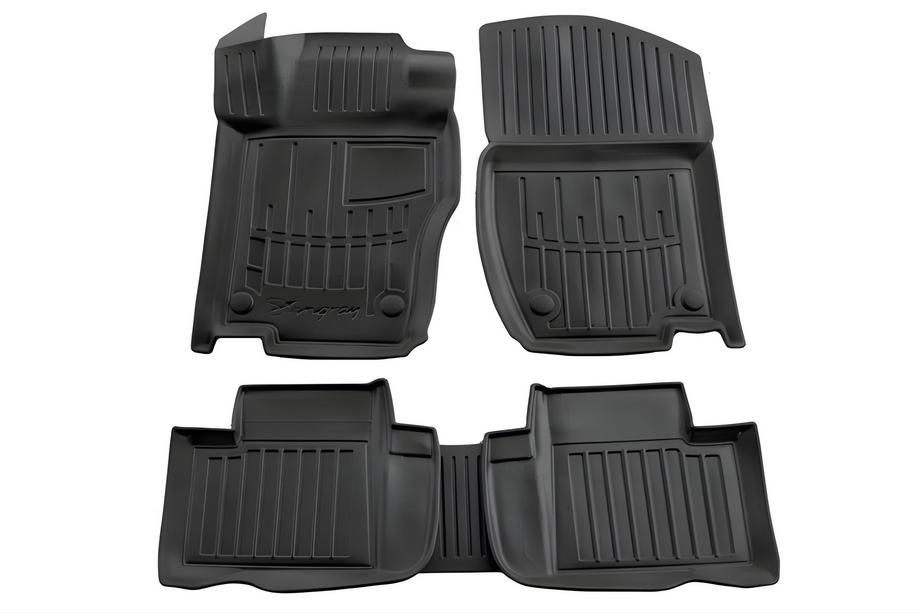 Mercedes ML W164 2005-2011 Stingray 3D Rubber Floor Mats (5 pcs, Polyurethane) Image