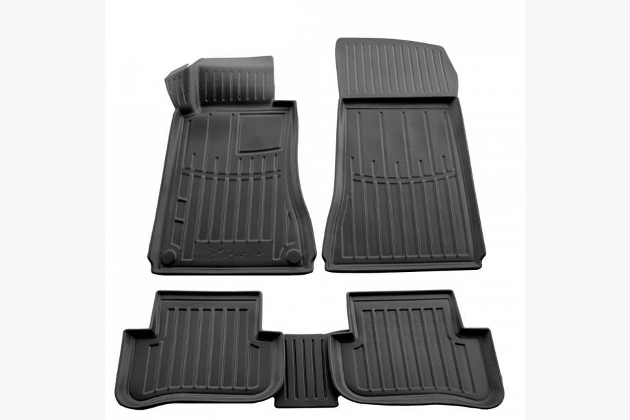 Mercedes C-class W203 2000-2007 Stingray 3D Rubber Floor Mats (5 pcs, Polyurethane) Photo 1