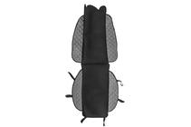 Car Seat Cover ECO and Fabric (1 pc, Grey with grey stitching + fabric) photo 8