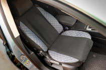 Car Seat Cover ECO and Fabric (1 pc, Grey with grey stitching + fabric) photo 5