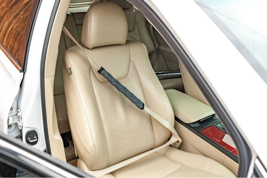Seat Belt Pads ECO (2 pcs, Grey with Grey Stitching) Photo 2