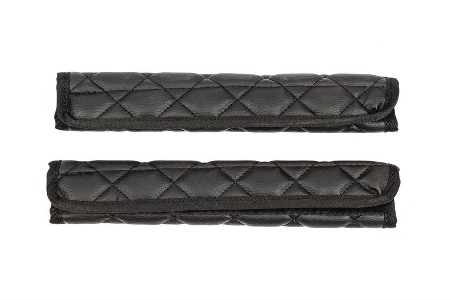 Seat Belt Pads ECO (2 pcs, Black with black stitching) Photo 5