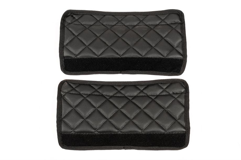 Seat Belt Pads ECO (2 pcs, Black with black stitching) Photo 6