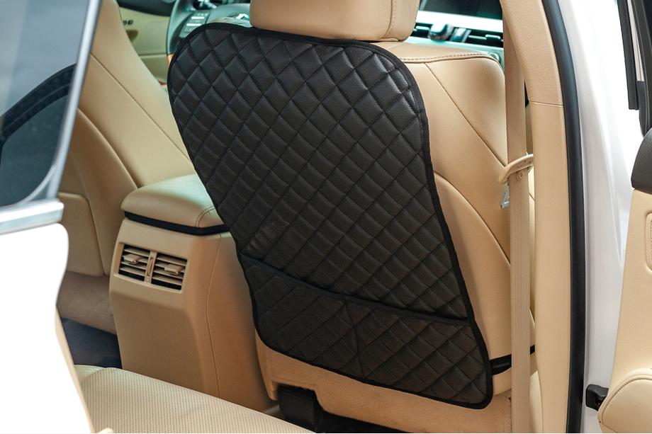 Car Seat Back Organizer ECO (1 pc, Black with Black Stitching) Photo 2
