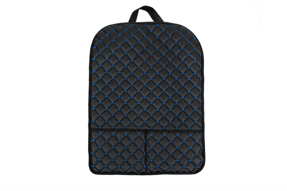 Car Seat Back Organizer ECO (1 pc, Black with Blue Stitching) Photo 3