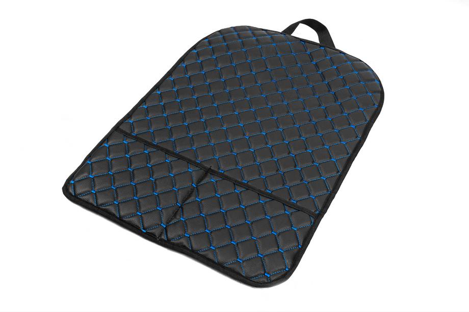 Car Seat Back Organizer ECO (1 pc, Black with Blue Stitching) Photo 4