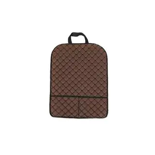 Car Seat Back Organizer ECO (1 pc, Brown with Black Stitching) photo 3
