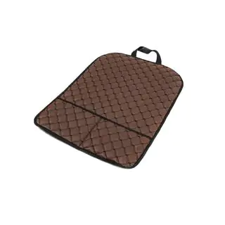 Car Seat Back Organizer ECO (1 pc, Brown with Black Stitching) photo 4