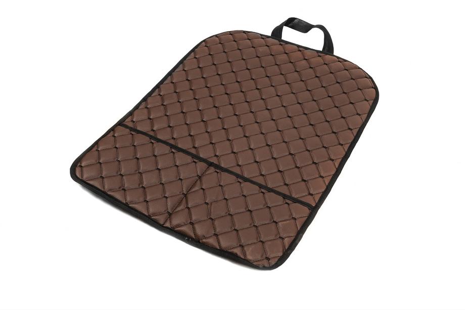 Car Seat Back Organizer ECO (1 pc, Brown with Black Stitching) Photo 4