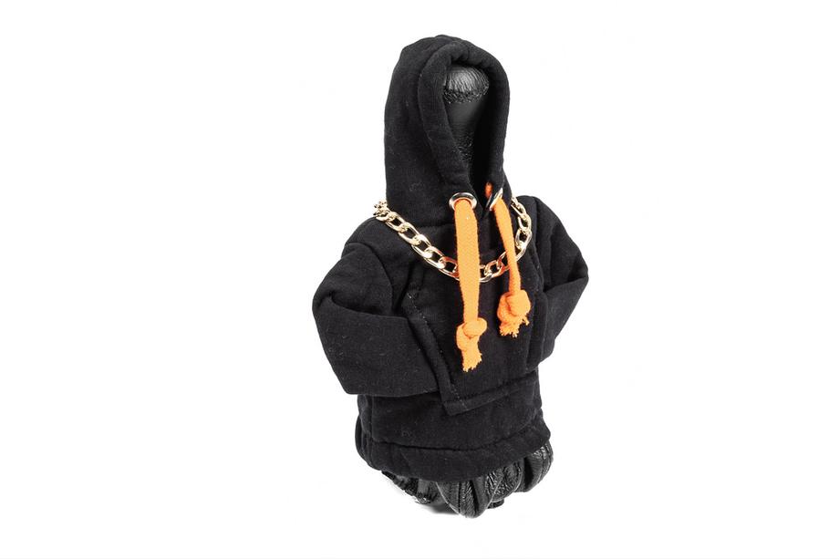 Gear Shift Cover Hoodie Style (Black, Orange Drawstring) Photo 3