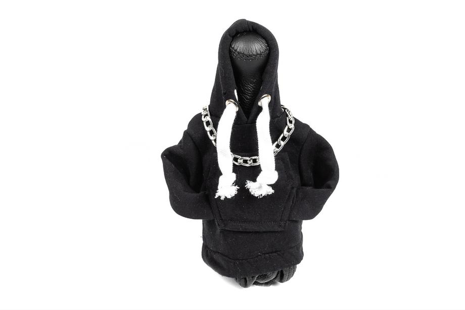 Gear Shift Cover Hoodie Style (Black, White Drawstring) Photo 1