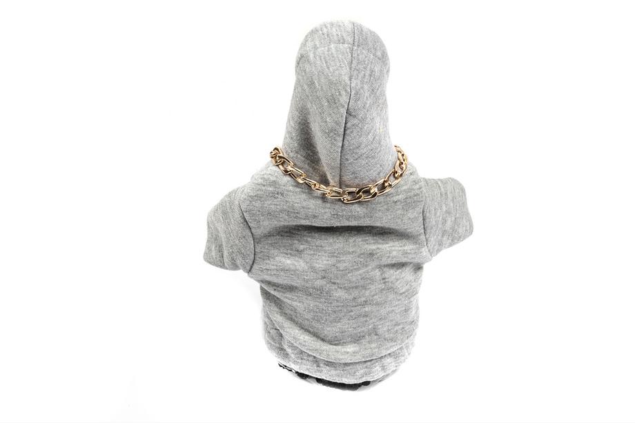Gear Shift Cover Hoodie (grey, orange drawstring) Photo 4