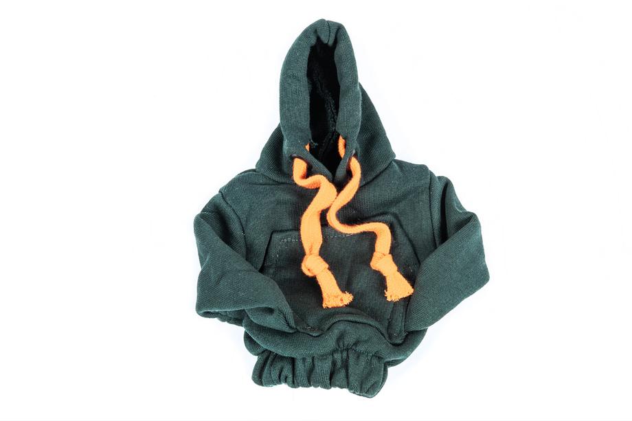 Gear Shift Knob Cover Hoodie Style (green, orange drawstring) Photo 3