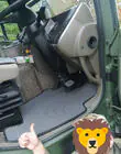 Daewoo Novus EVA floor mats only for military vehicles (black) photo 3