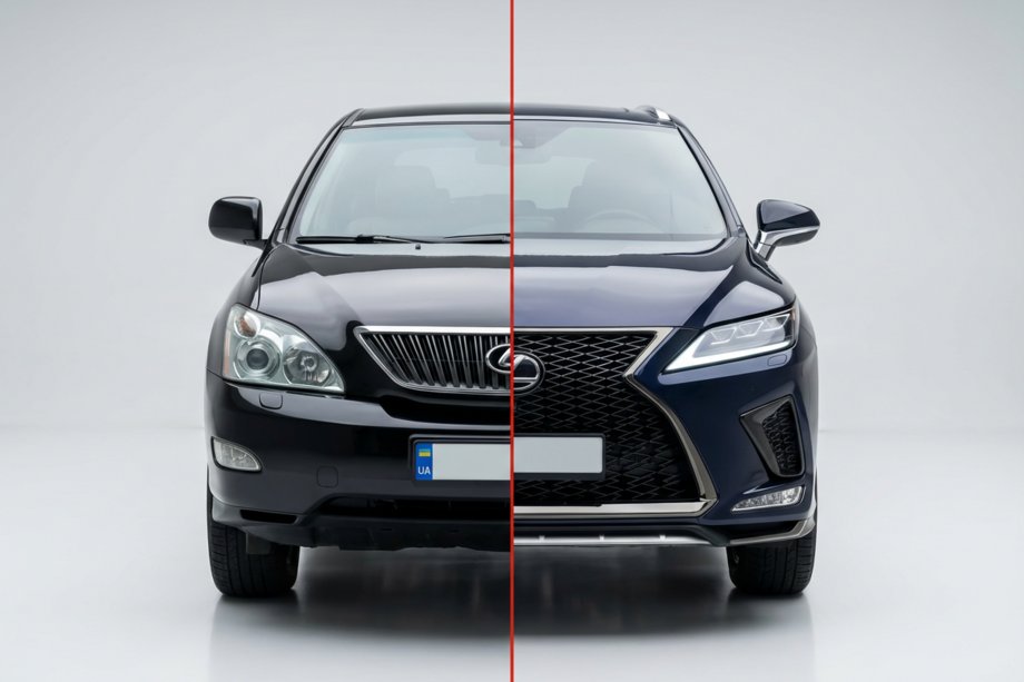 Lexus RX 2003-2009 Facelift Kit to 2021 (bumper, headlights, taillights) Image