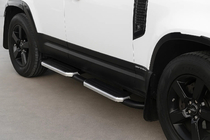 Land Rover Defender 2019- OEM Silver Side Steps (for 110/130, 2 pcs) photo 1