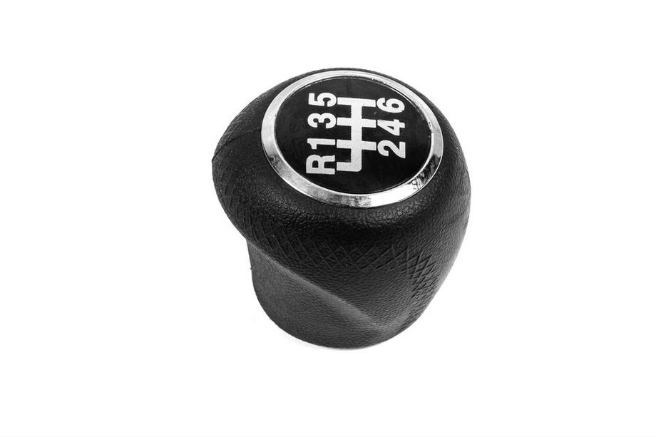 Fiat Doblo II 2010-2022 Gear Shift Knob 6-Speed V4 55346753 (black+chrome) Image