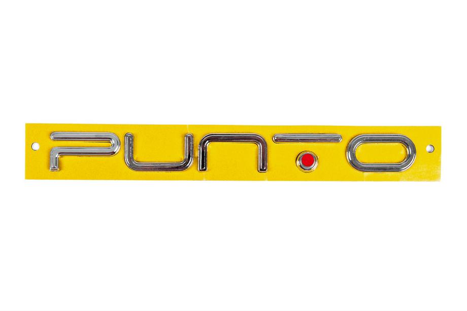 Fiat Punto Grande/EVO 2006-2018 Punto emblem for EVO (red dot, 2037a) Image