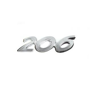 Badge 206 (90mm x 25mm) Peugeot 206 1998-2024 photo 1