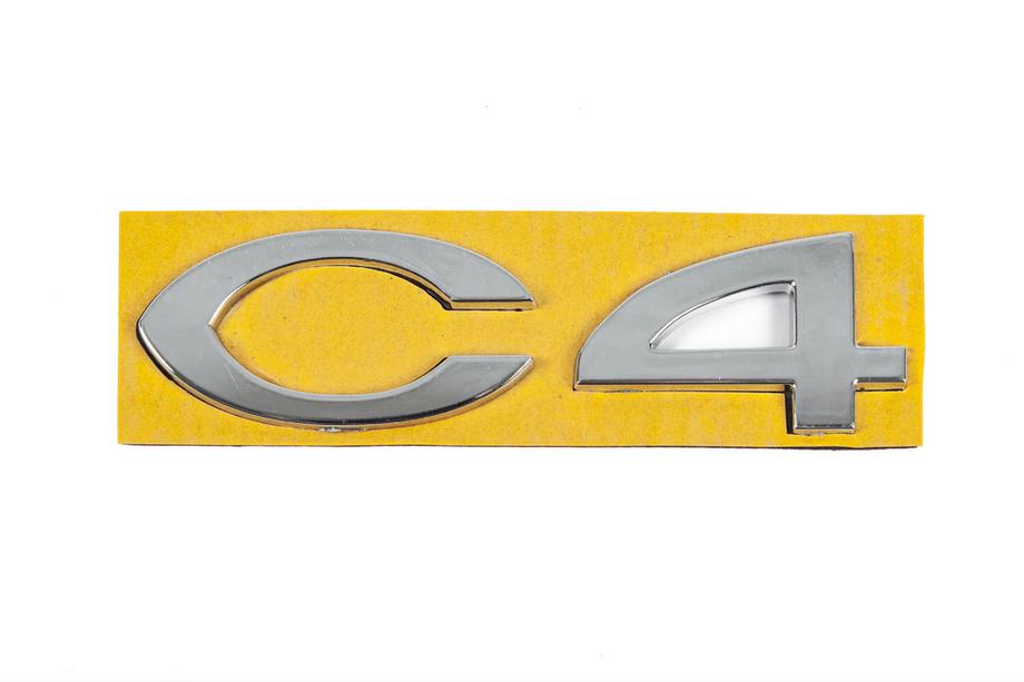 Citroen C-4 2004-2010 Emblem C4 8665.Y4 (108mm x 30mm) Image