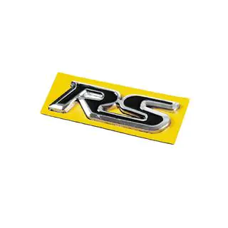 RS black emblem with chrome (95mm x 25mm) photo 2