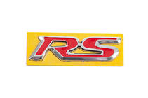 Honda RS red emblem with chrome (95mm x 25mm) photo 1