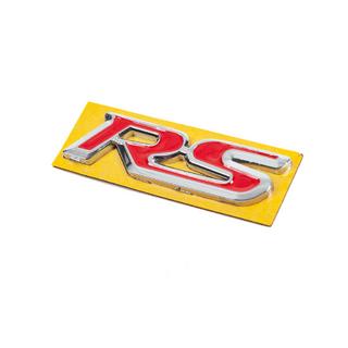 RS red emblem with chrome (95mm x 25mm) photo 2