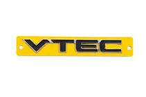 Honda VTEC black emblem with chrome (110mm x 15mm) photo 1