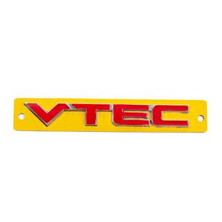 VTEC red emblem with chrome (110mm x 15mm) photo 1