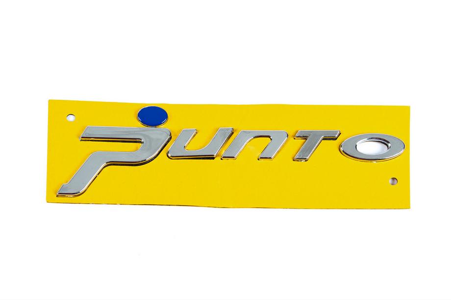 Fiat Punto Grande/EVO 2006-2018 Punto emblem for Grande (blue dot, 1518a) Image