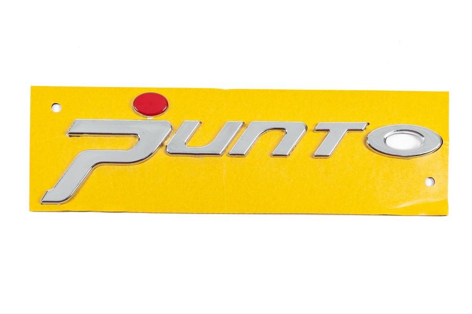 Fiat Punto Grande/EVO 2006-2018 Punto emblem for Grande (red dot, 1518b) Image