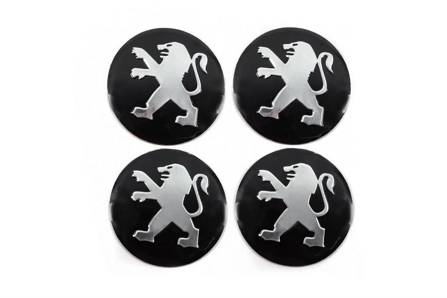 Peugeot Stickers for wheel center caps 56mm J1011 (4 pcs) Photo 1