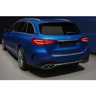 Rear bumper protector Carmos matte (SW, stainless steel) photo 1