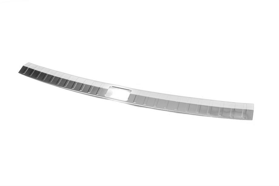 Volkswagen Tiguan 2016-2023 Rear bumper sill protector Carmos matte (stainless steel) Photo 2