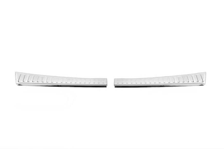 Dacia Sandero 2021- Rear bumper sill protector Carmos gloss stainless steel Photo 1