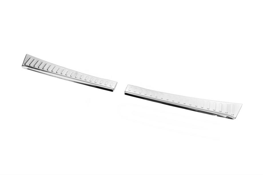 Dacia Sandero 2021- Rear bumper sill protector Carmos gloss stainless steel Photo 2
