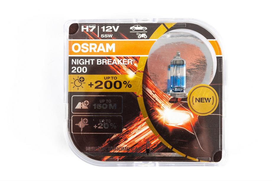 Osram H7 55W Night Breaker +200% 64210nb200 Headlight Bulb Photo 1