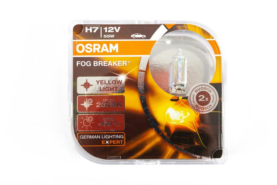 Osram H7 55W Fog Breaker 62210FBR Headlight Bulb Image