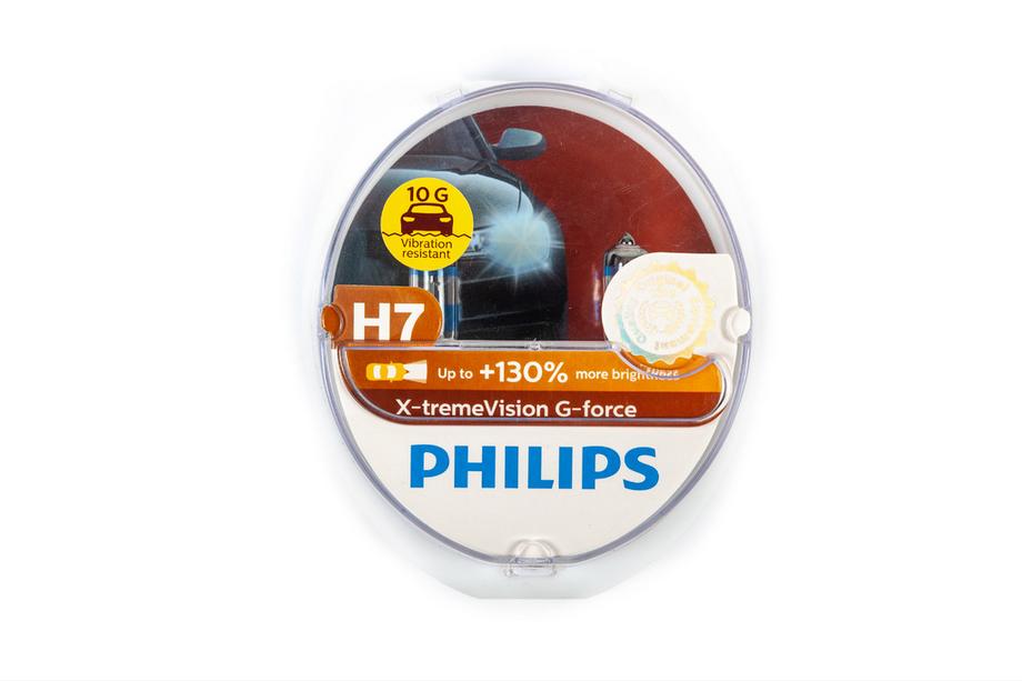 Philips H7 55W 12972XVG X-treme Vision G-Force +130% Headlight Bulb Photo 1