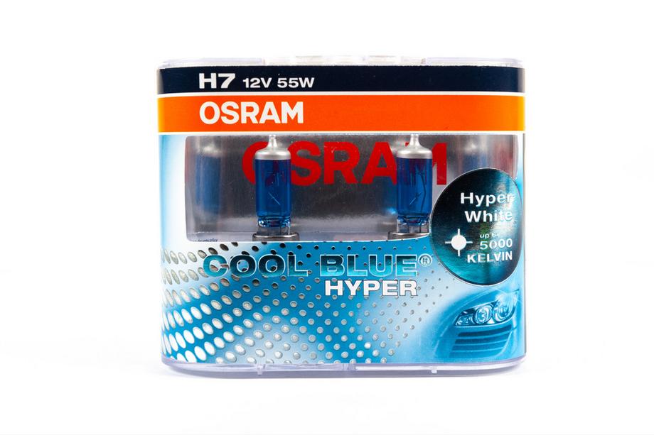 Osram H7 55W Cool Blue Hyper 62210CBH Headlight Bulb Image