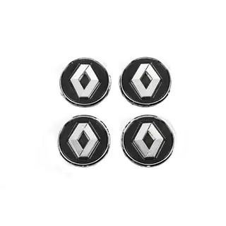 Black wheel center caps with ring 81568 (57mm to 49mm, set of 4) photo 2