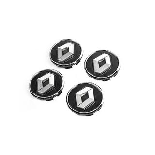 Black wheel center caps with ring 81568 (57mm to 49mm, set of 4) photo 1