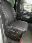 Car Seat Cover ECO and Fabric (1 pc, Black with Black Stitching + Fabric) photo 3