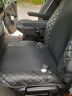 Car Seat Cover ECO and Fabric (1 pc, Black with Black Stitching + Fabric) photo 4