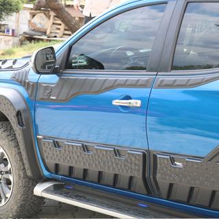 Upper Door Moldings 2019+ (6 pcs, ABS) Mitsubishi L200 2015-2024 photo 4