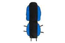 Car Seat Cover ECO and Fabric (1 pc, Blue with Black Stitching + Fabric) photo 1